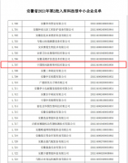 寧國格閏入選安徽省2021年第二批入庫科技型中小企業(yè)名單